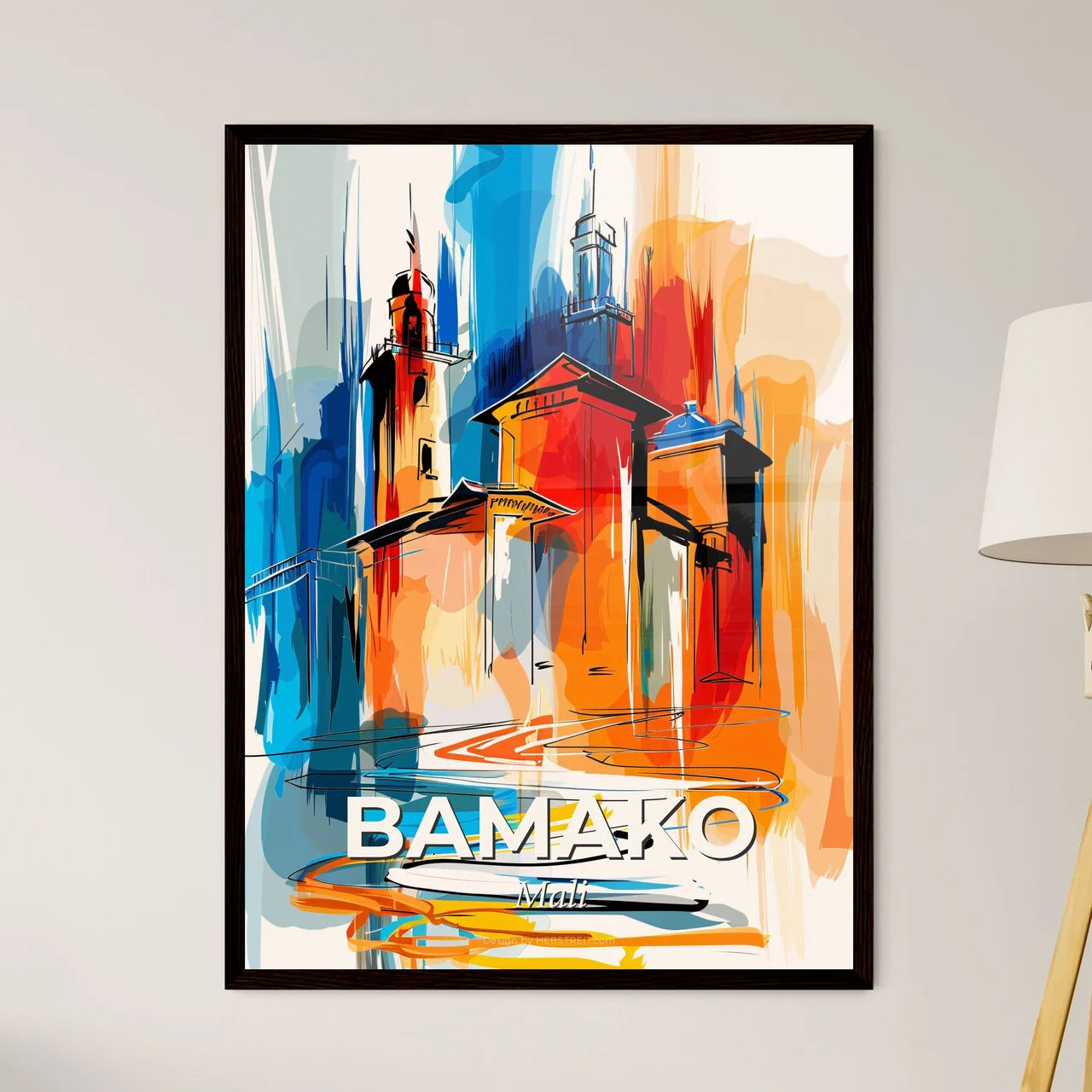 Vibrant Bamako, Mali Art Print