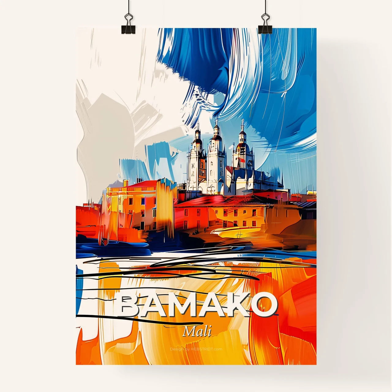 Vibrant Bamako, Mali Poster