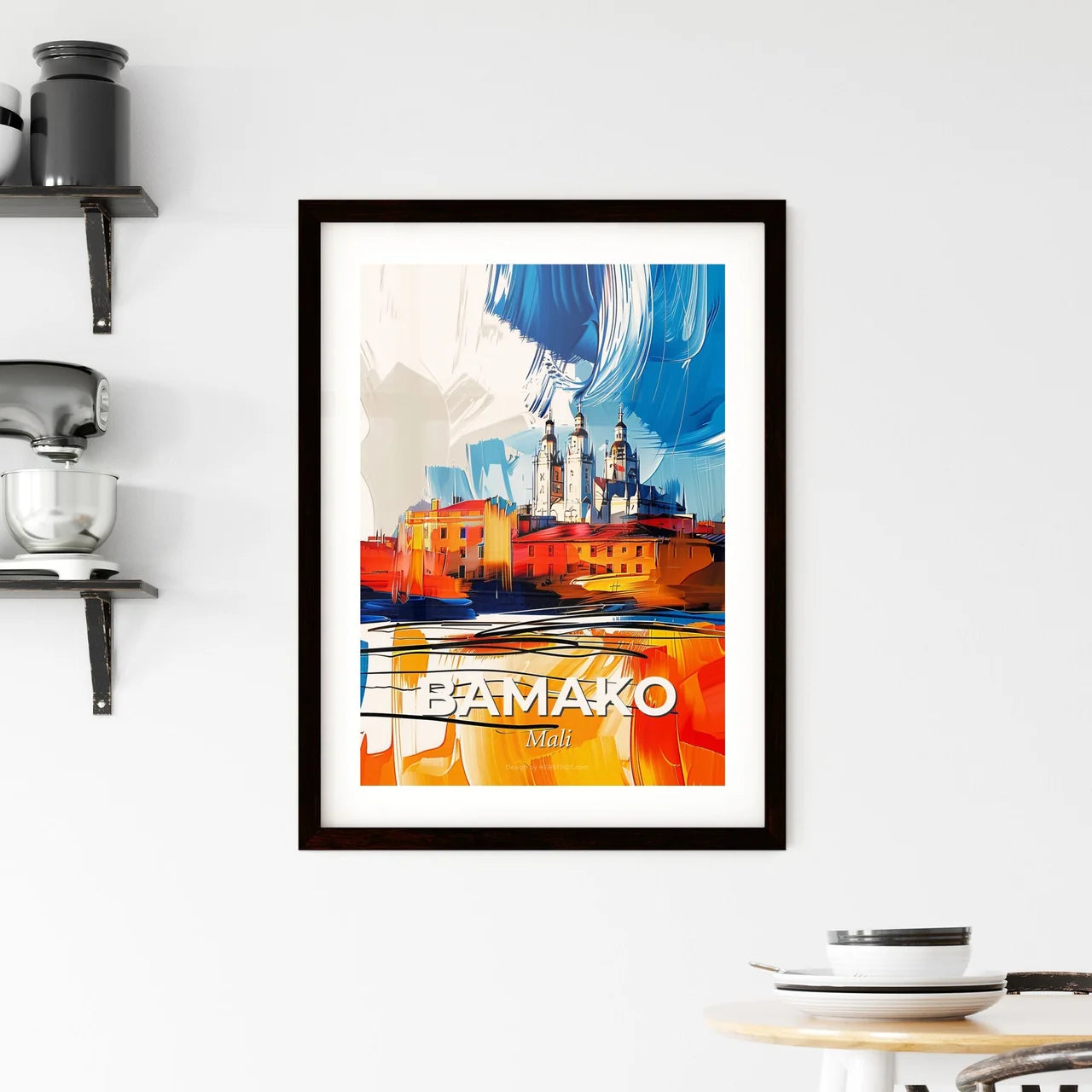 Vibrant Bamako, Mali Framed Print