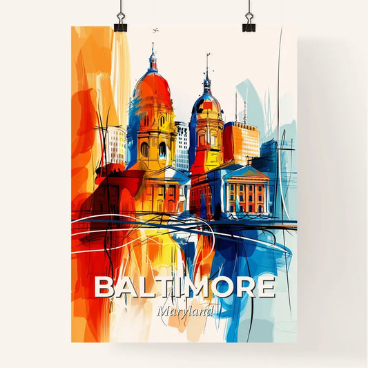 Vibrant Baltimore, Maryland Poster