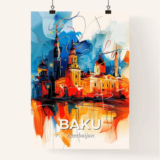 Vibrant Baku, Azerbaijan Poster
