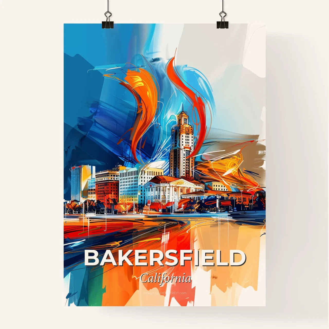 Vibrant Bakersfield, California Poster