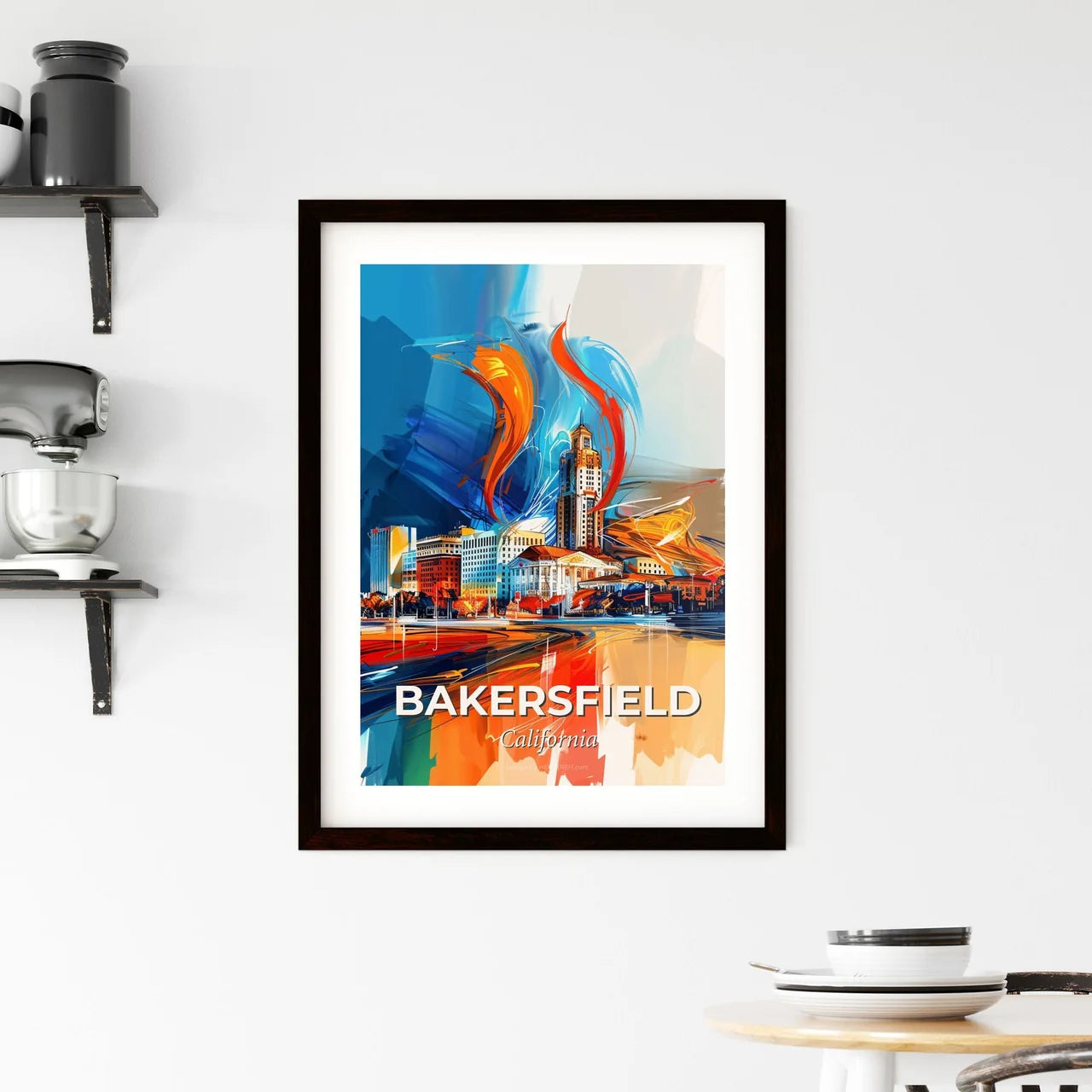 Vibrant Bakersfield, California Framed Print
