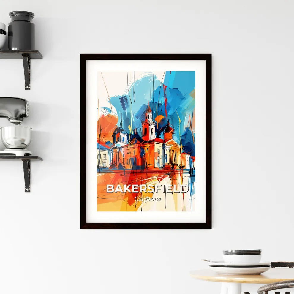 Vibrant Bakersfield, California Framed Print