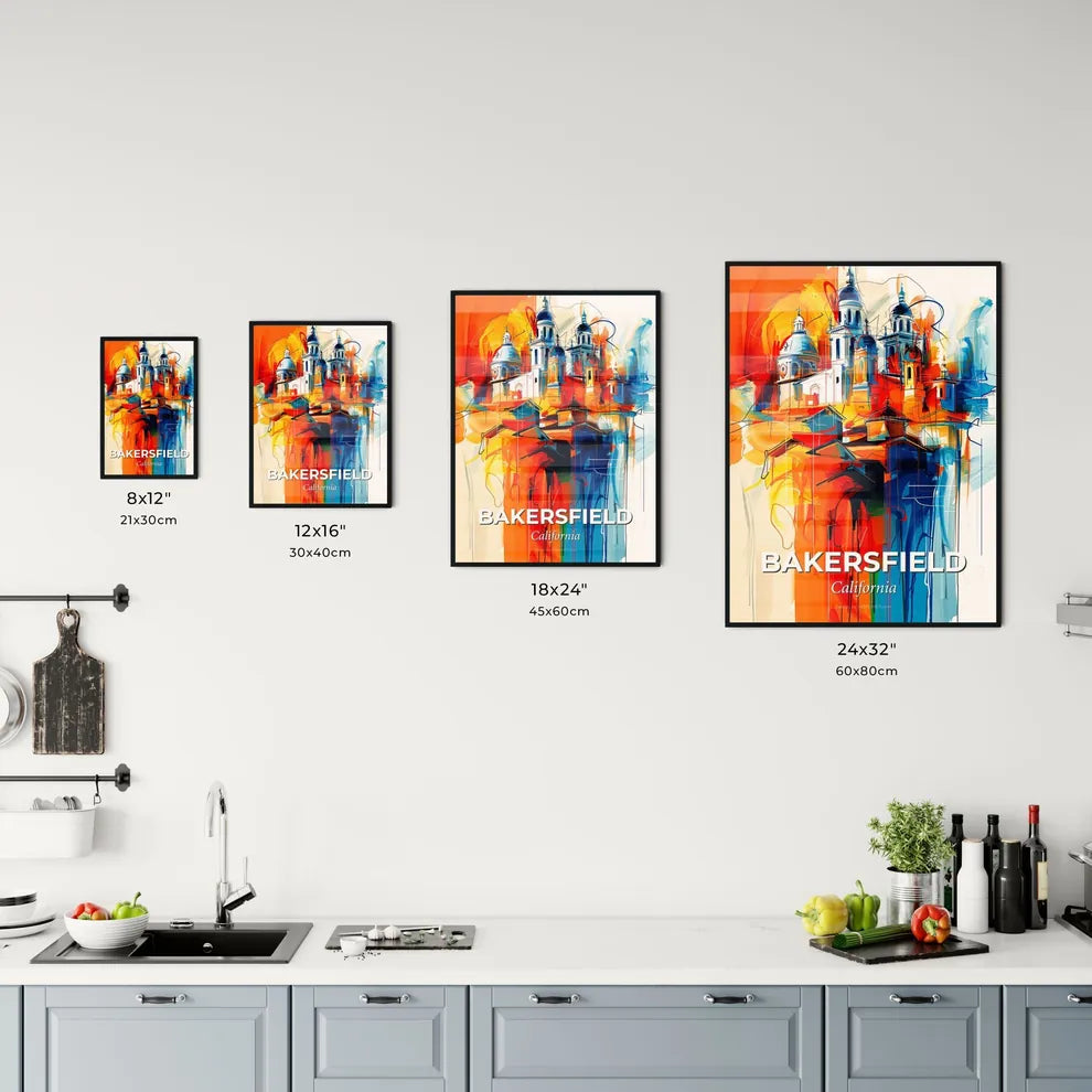 Vibrant Bakersfield, California Kitchen Art
