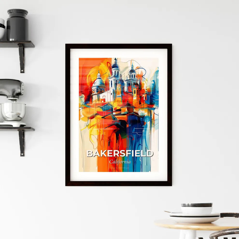 Vibrant Bakersfield, California Framed Print