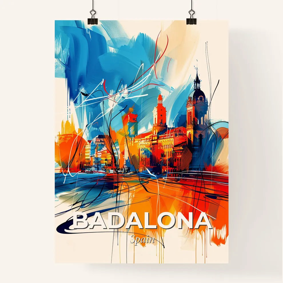 Vibrant Badalona, Spain Poster