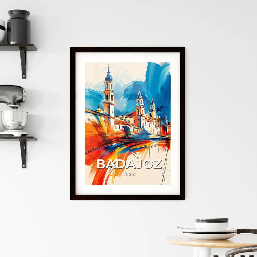 Vibrant Badajoz, Spain Framed Print