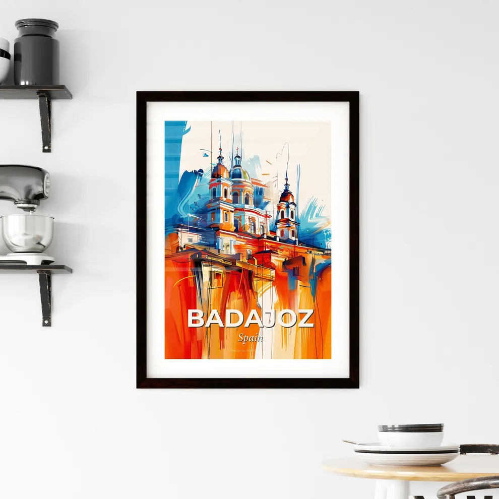 Vibrant Badajoz, Spain Framed Print