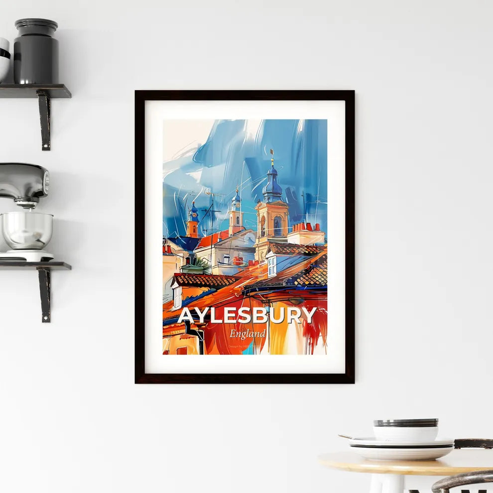 Vibrant Aylesbury, England Framed Print