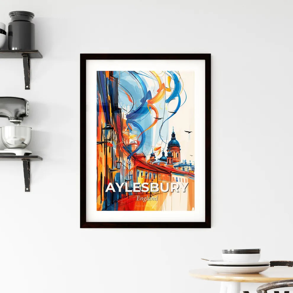 Vibrant Aylesbury, England Framed Print