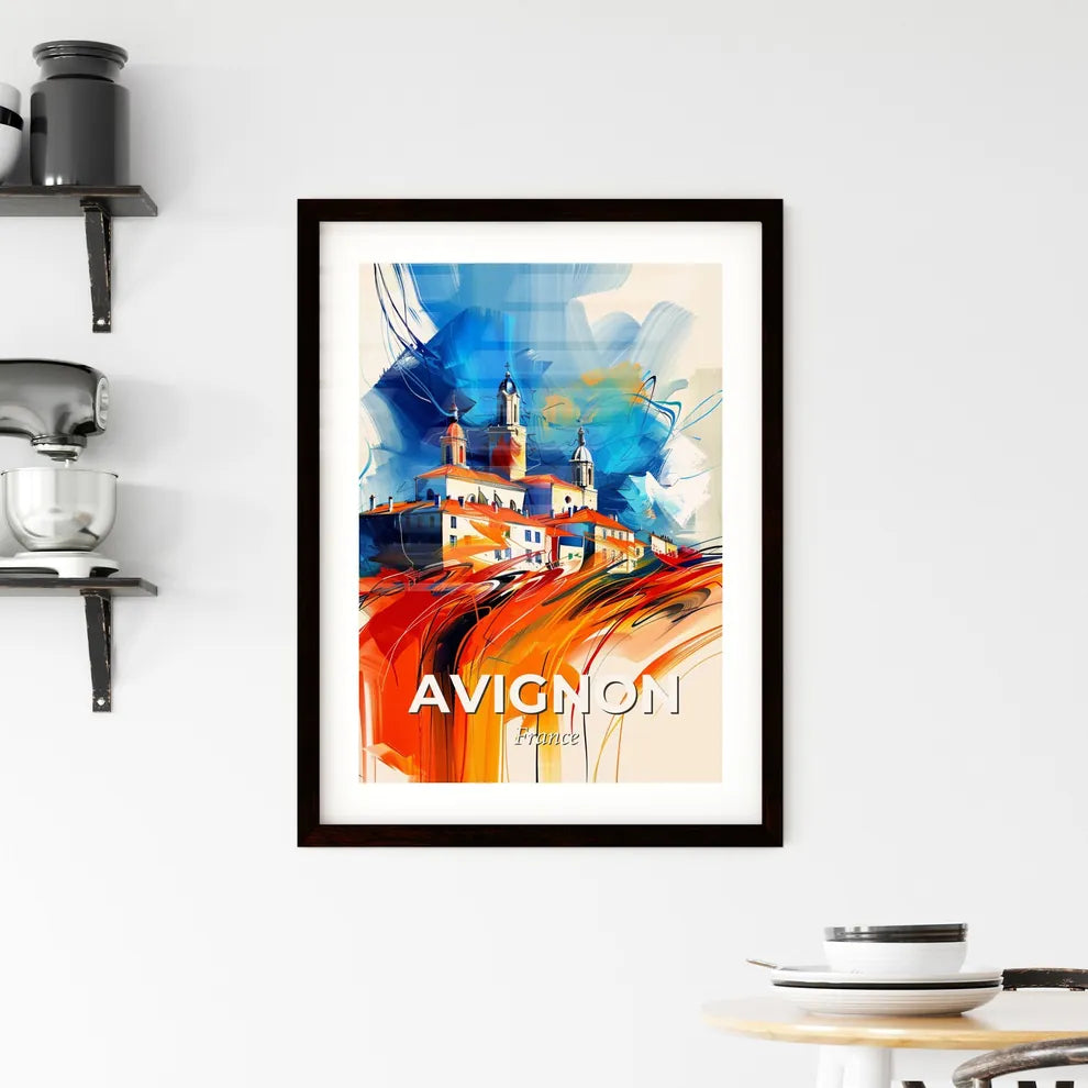 Vibrant Avignon, France Framed Print
