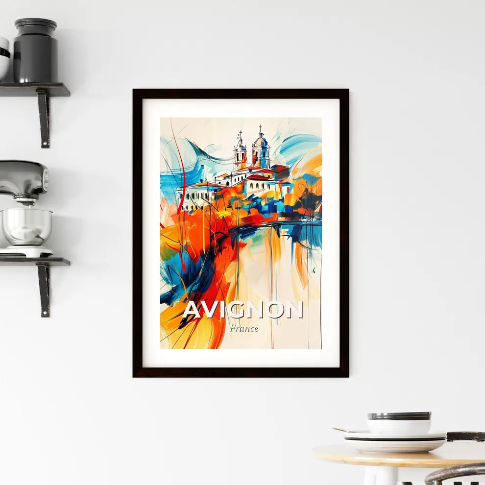 Vibrant Avignon, France Framed Print