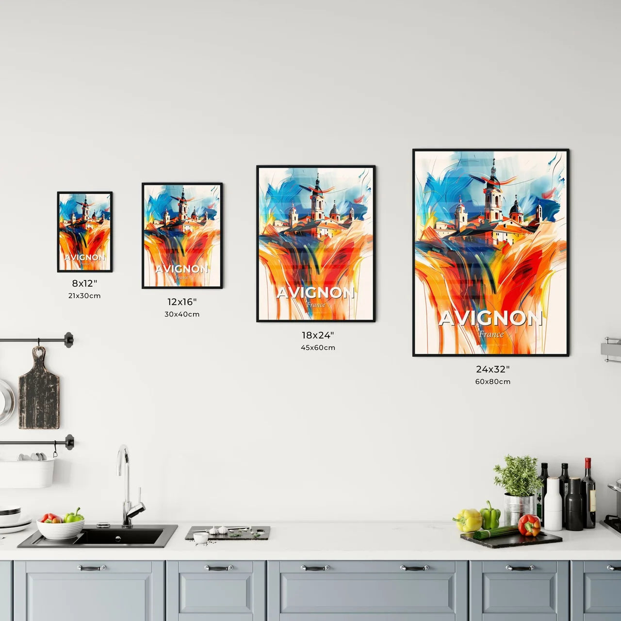 Vibrant Avignon, France Kitchen Art