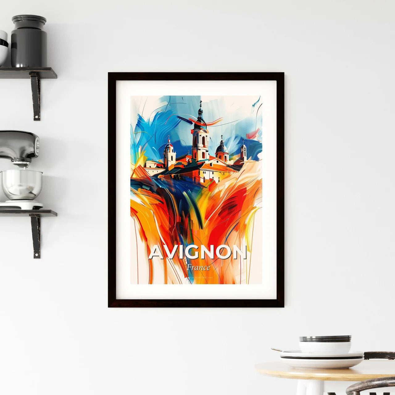 Vibrant Avignon, France Framed Print