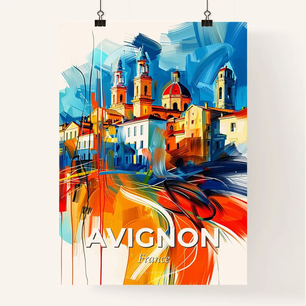 Vibrant Avignon, France Poster
