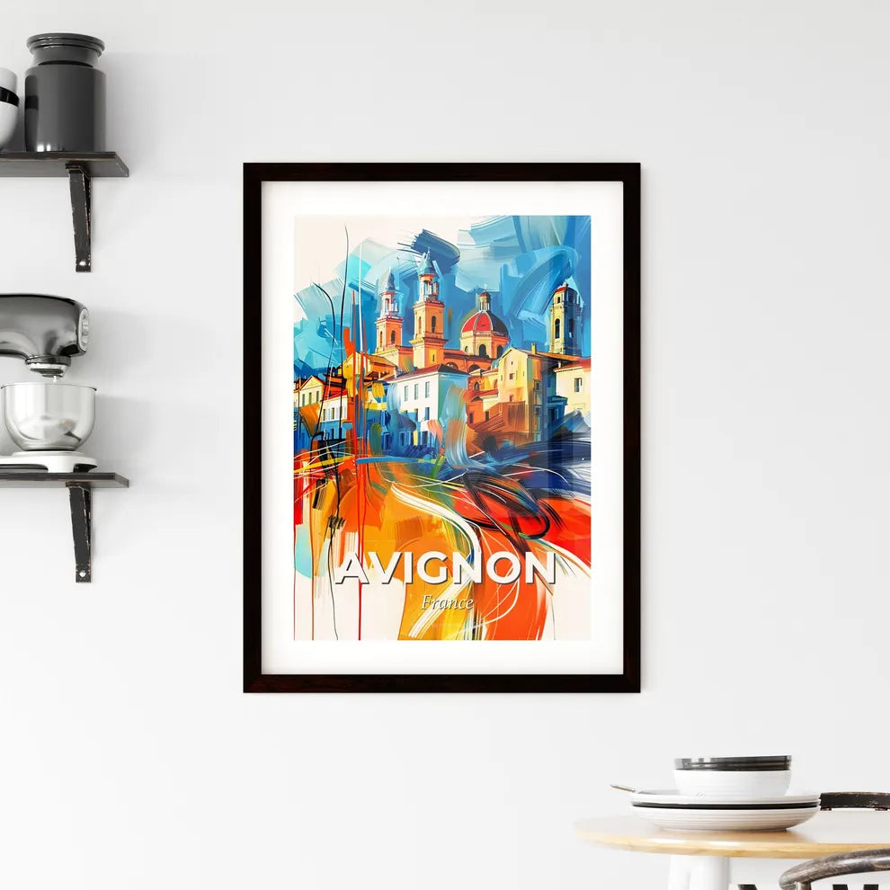 Vibrant Avignon, France Framed Print