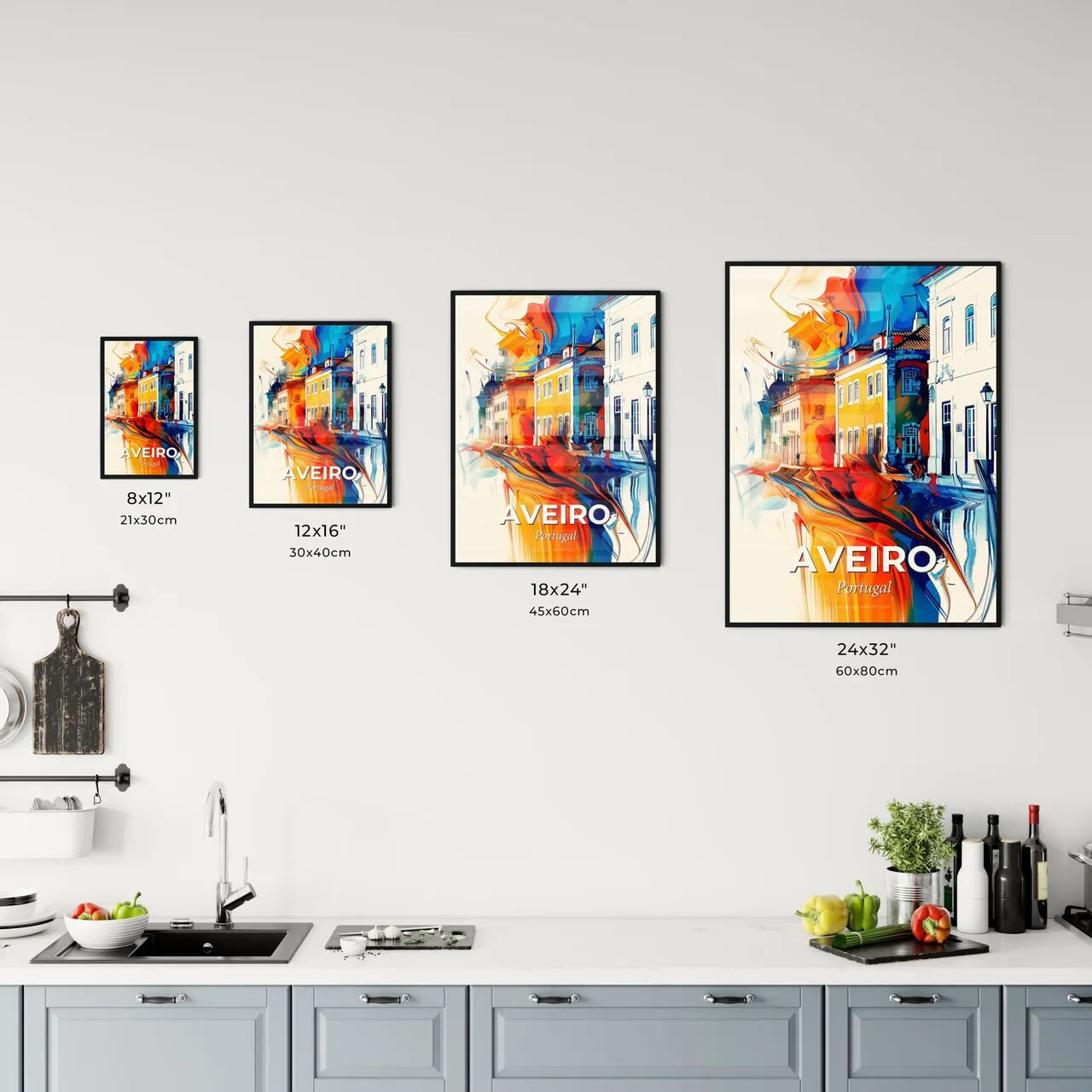 Vibrant Aveiro, Portugal Kitchen Art