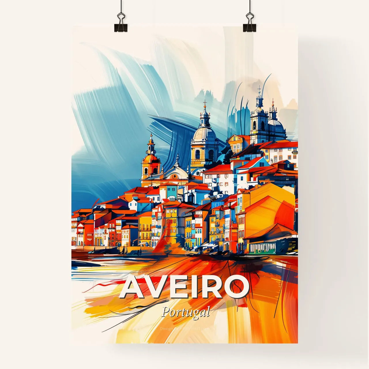 Vibrant Aveiro, Portugal Poster