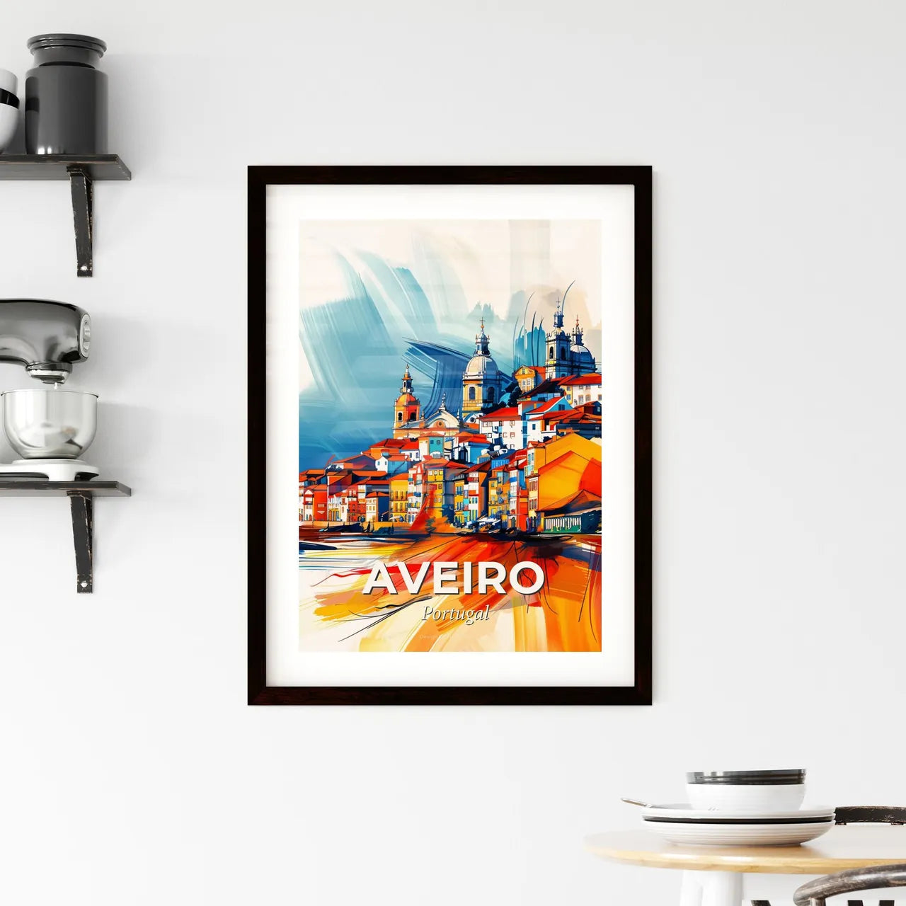 Vibrant Aveiro, Portugal Framed Print