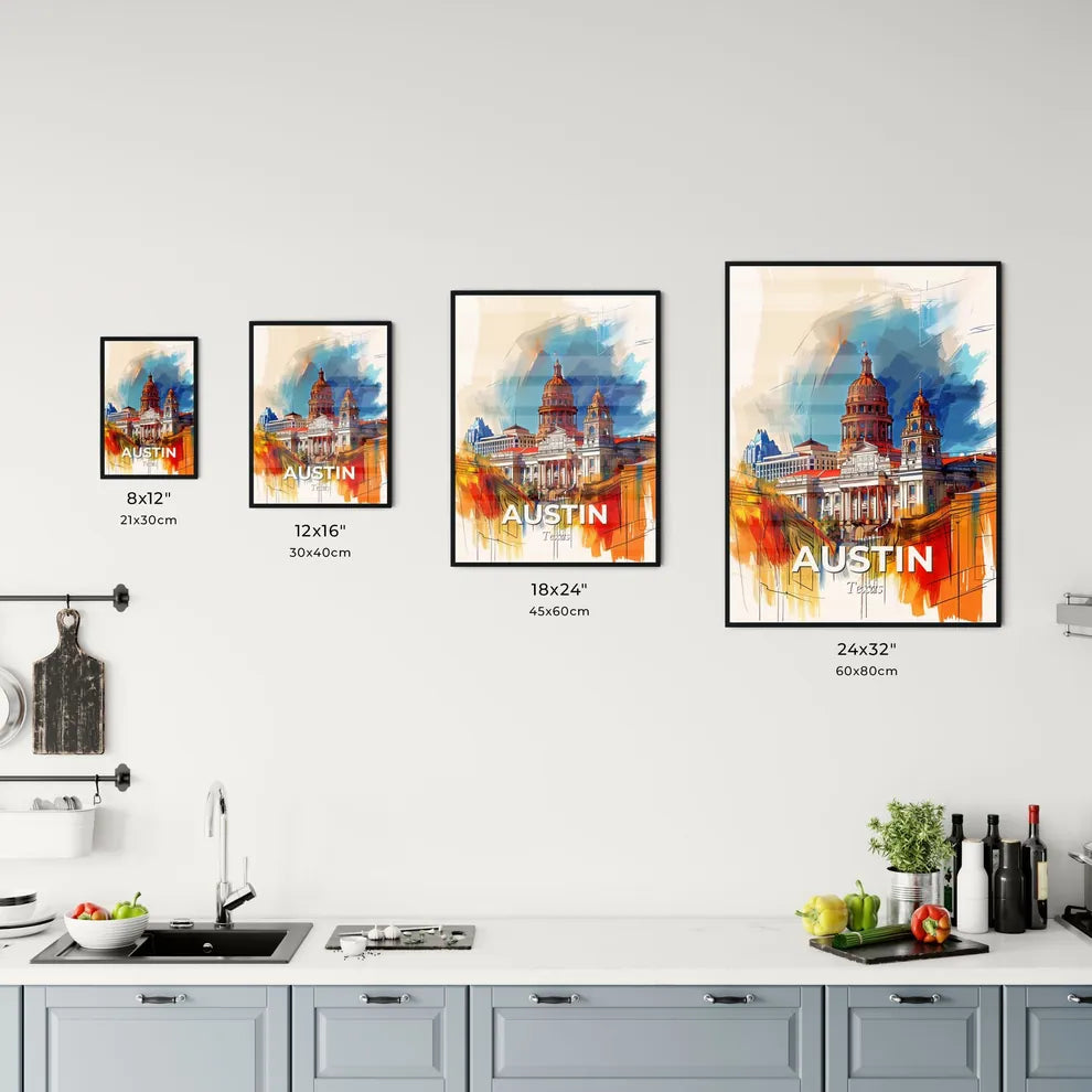 Vibrant Austin, Texas Kitchen Art