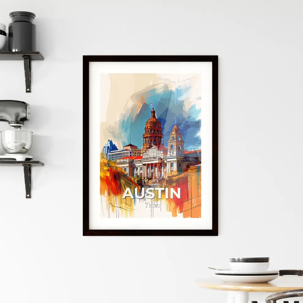 Vibrant Austin, Texas Framed Print