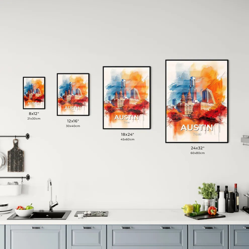 Vibrant Austin, Texas Kitchen Art