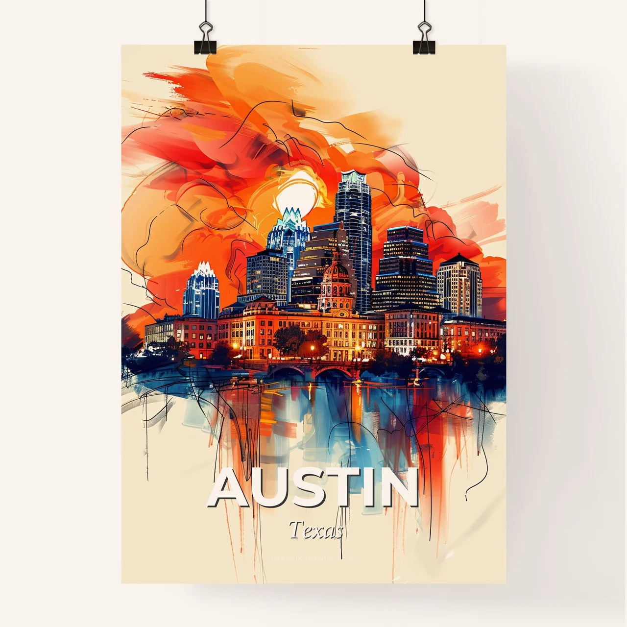 Vibrant Austin, Texas Poster