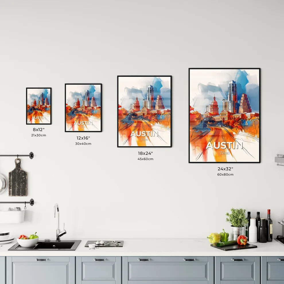 Vibrant Austin, Texas Kitchen Art