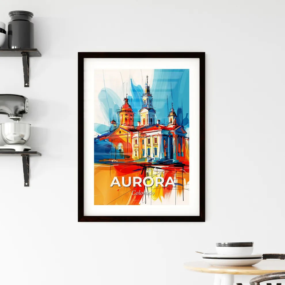 Vibrant Aurora, Colorado Framed Print