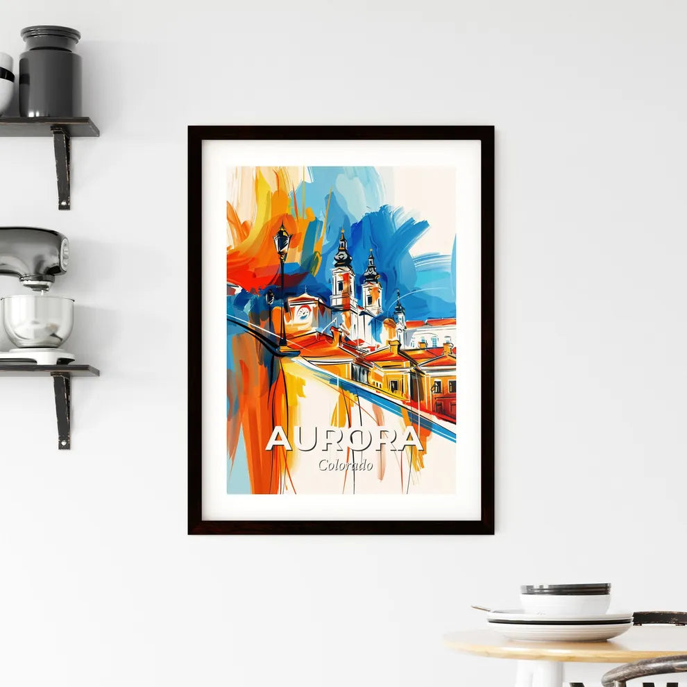 Vibrant Aurora, Colorado Framed Print