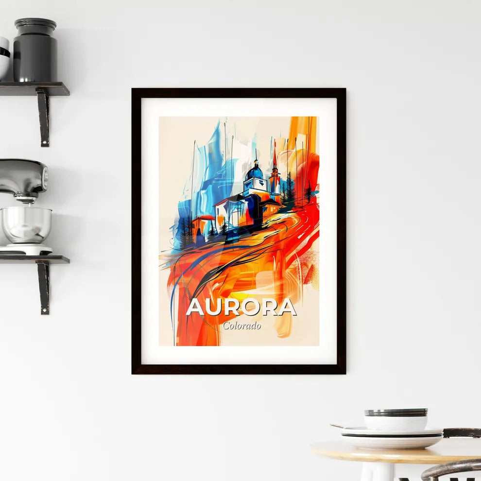 Vibrant Aurora, Colorado Framed Print