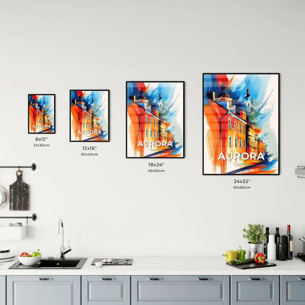 Vibrant Aurora, Colorado Kitchen Art