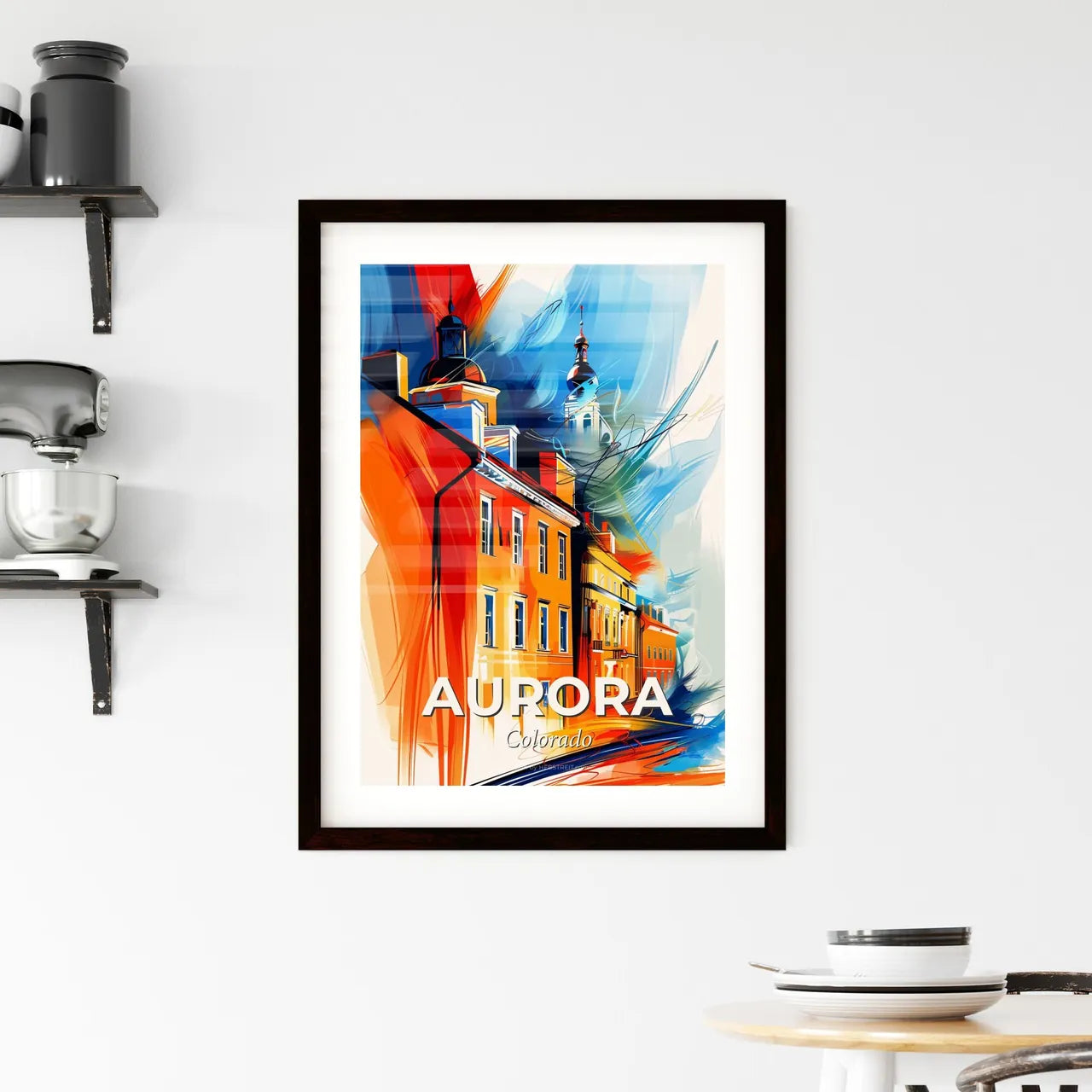 Vibrant Aurora, Colorado Framed Print