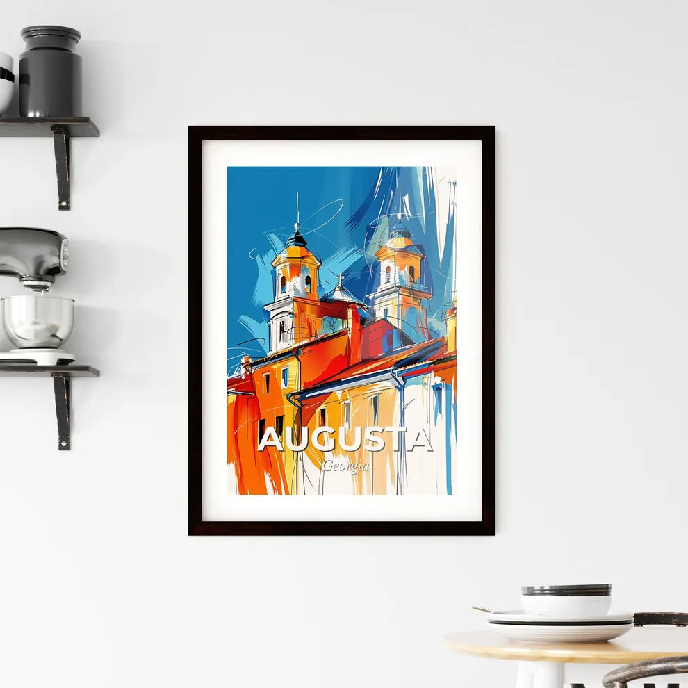 Vibrant Augusta, Georgia Framed Print