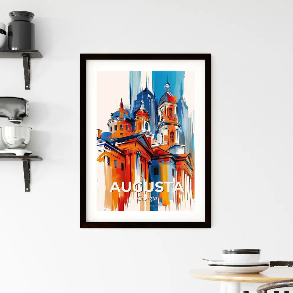 Vibrant Augusta, Georgia Framed Print