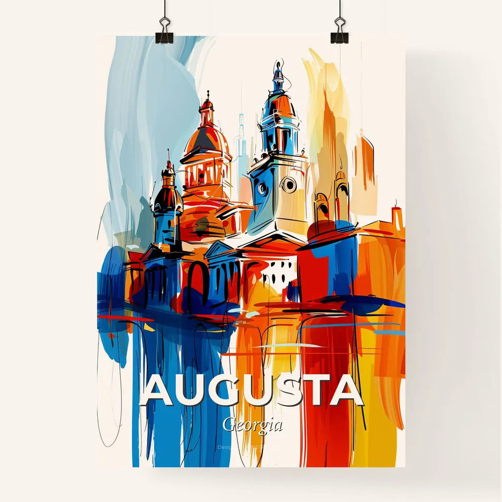 Vibrant Augusta, Georgia Poster