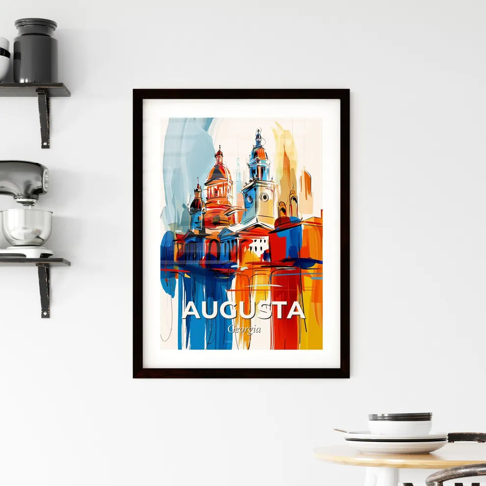 Vibrant Augusta, Georgia Framed Print