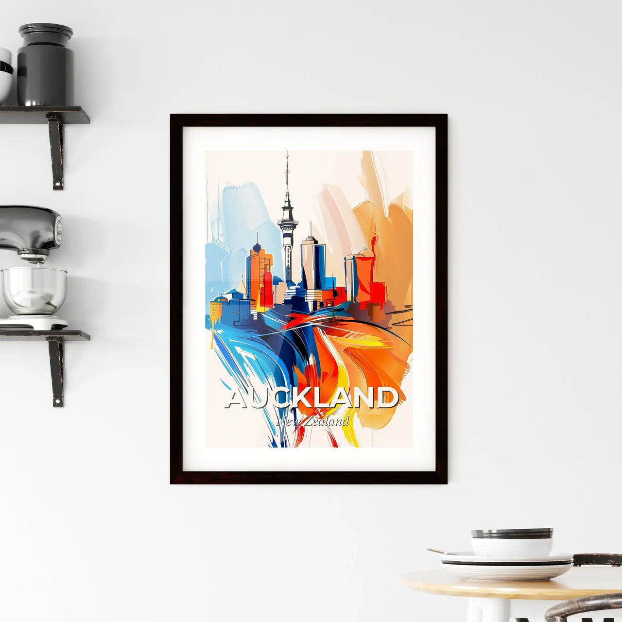 Vibrant Auckland, New Zealand Framed Print