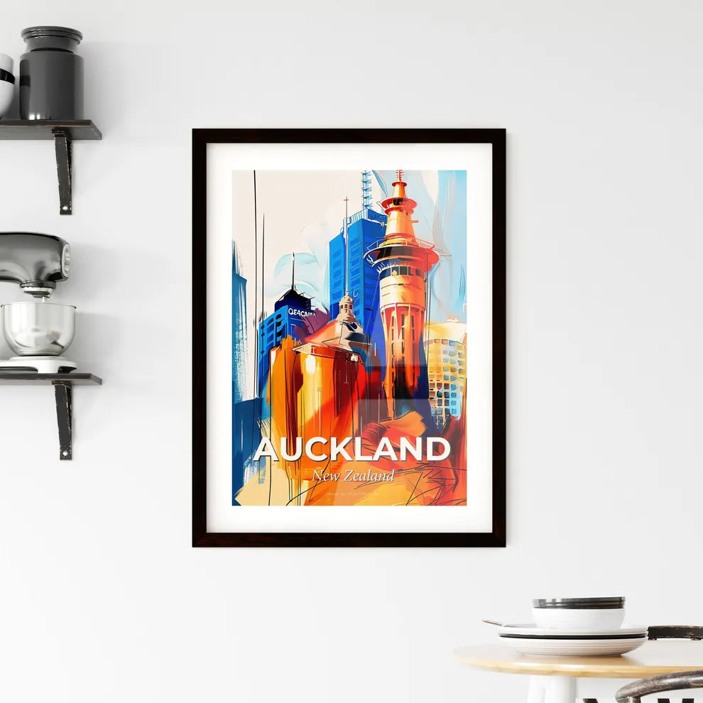 Vibrant Auckland, New Zealand Framed Print