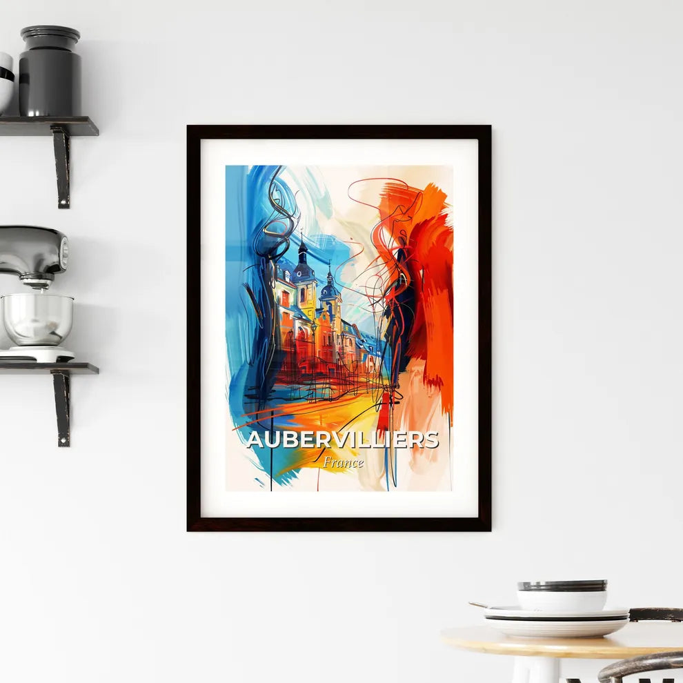 Vibrant Aubervilliers, France Framed Print