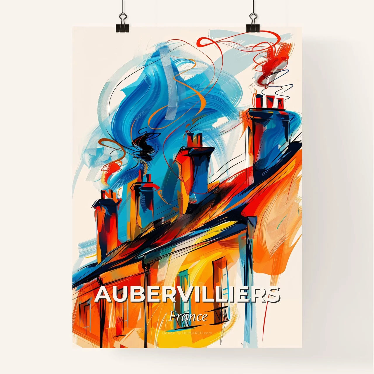 Vibrant Aubervilliers, France Poster