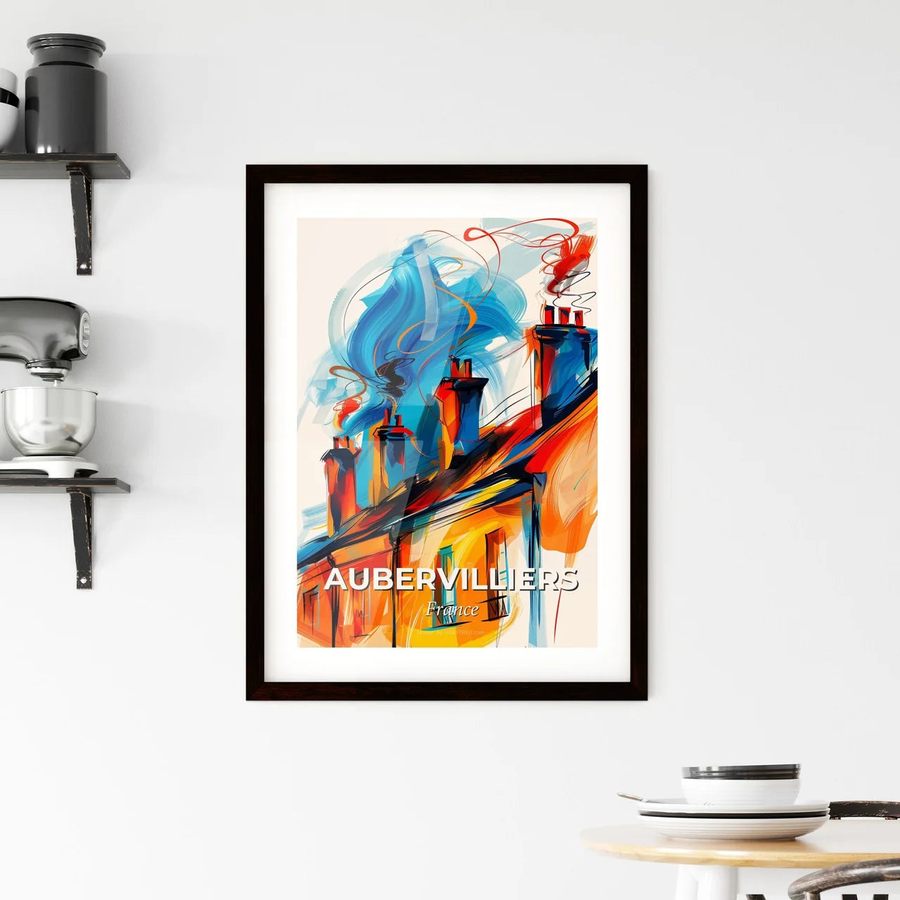Vibrant Aubervilliers, France Framed Print