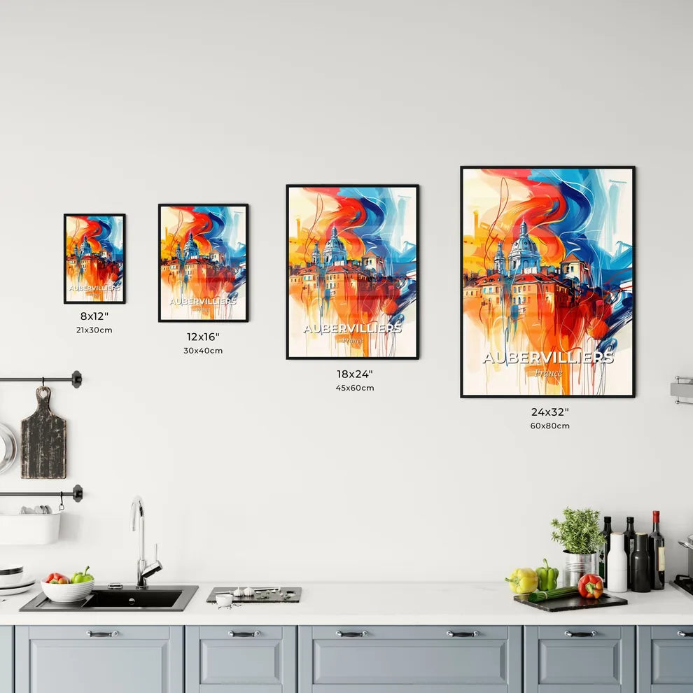 Vibrant Aubervilliers, France Kitchen Art