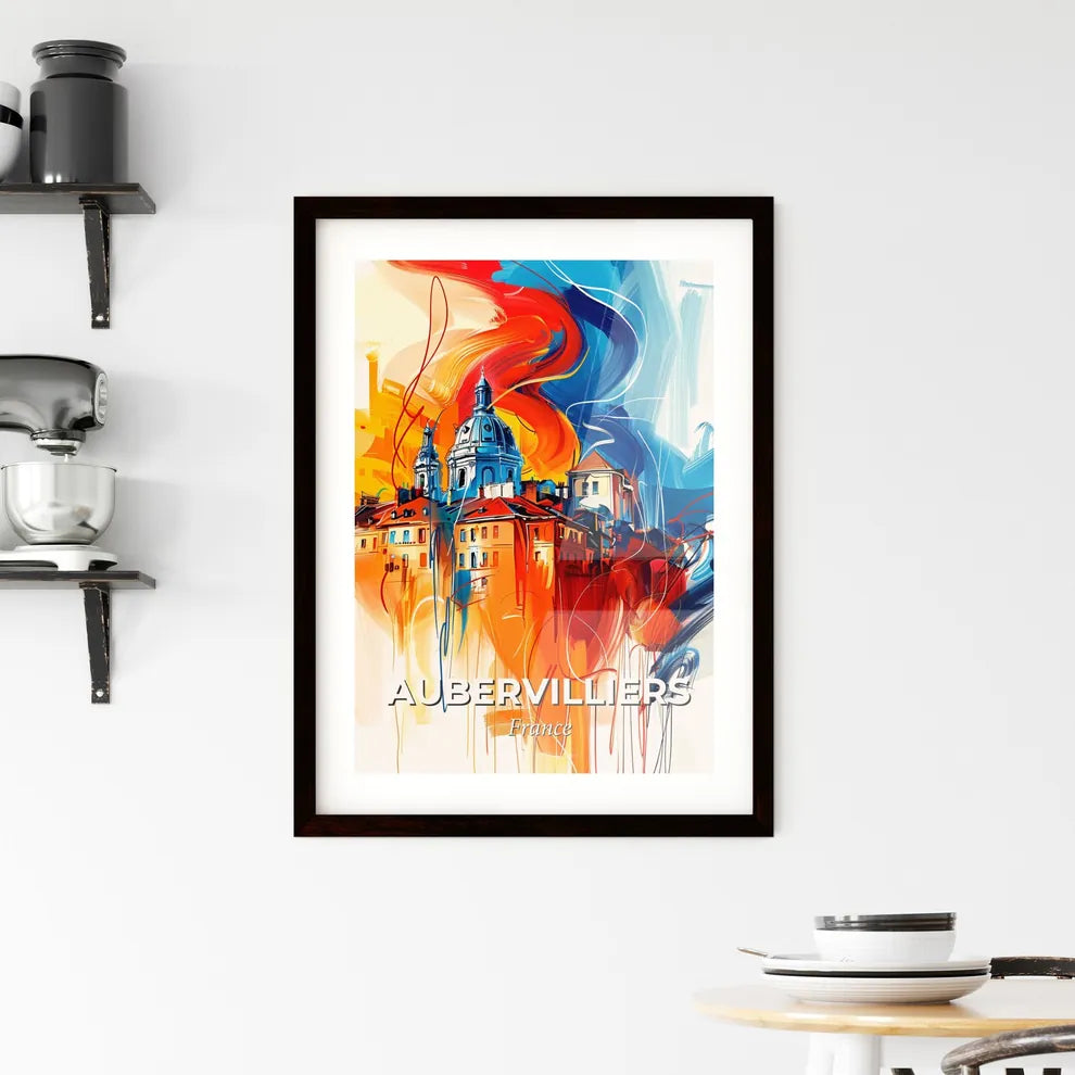 Vibrant Aubervilliers, France Framed Print
