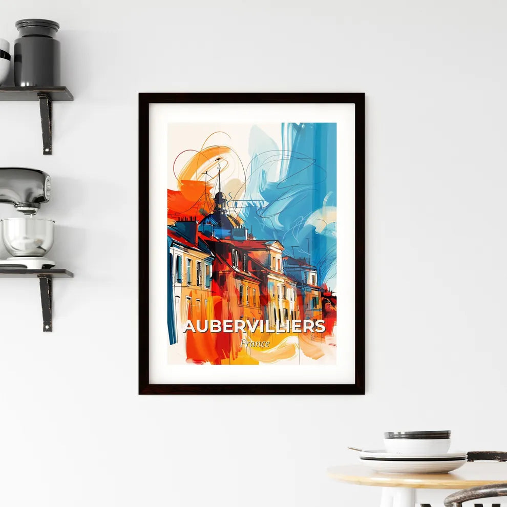 Vibrant Aubervilliers, France Framed Print