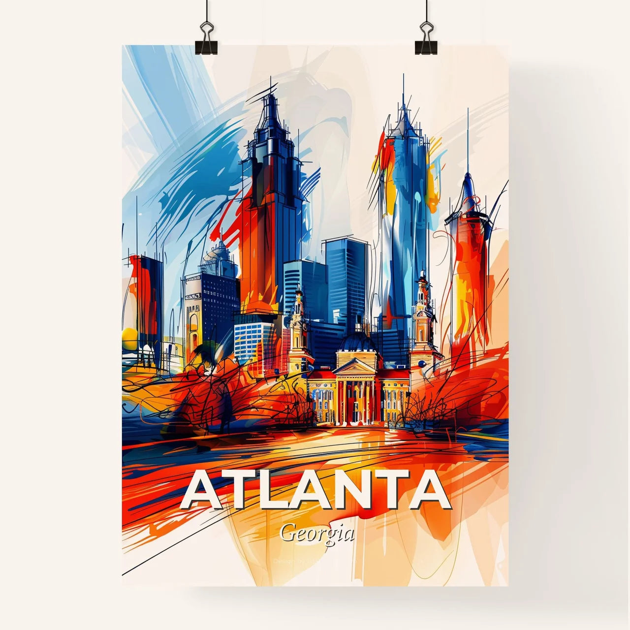 Vibrant Atlanta, Georgia Poster