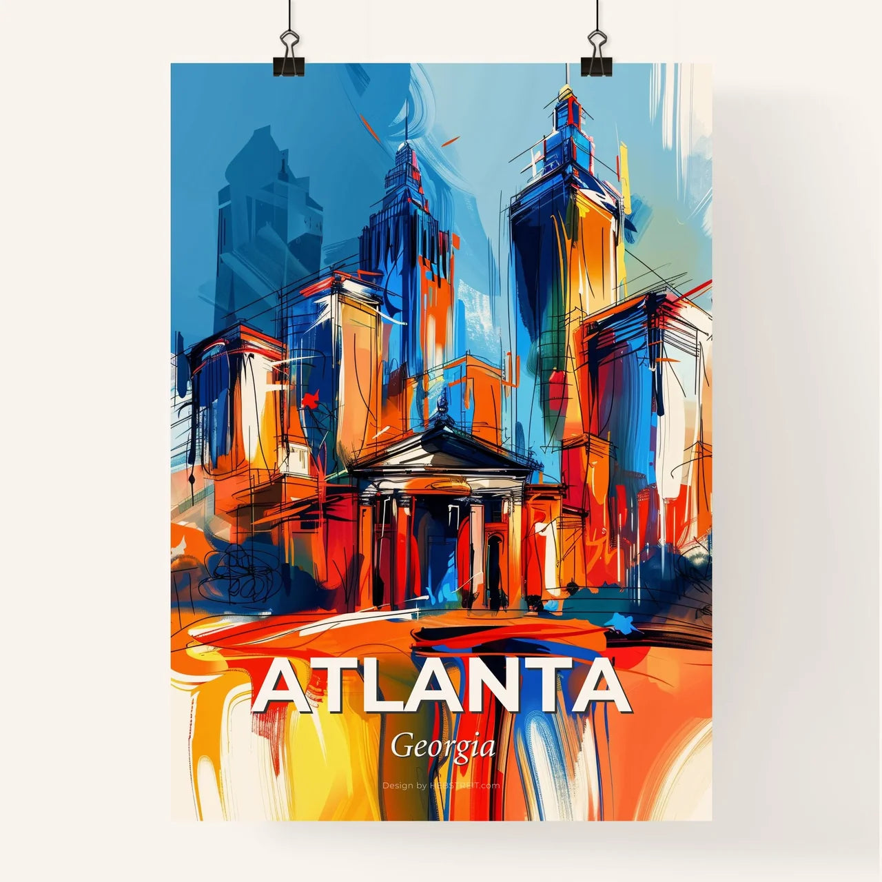 Vibrant Atlanta, Georgia Poster