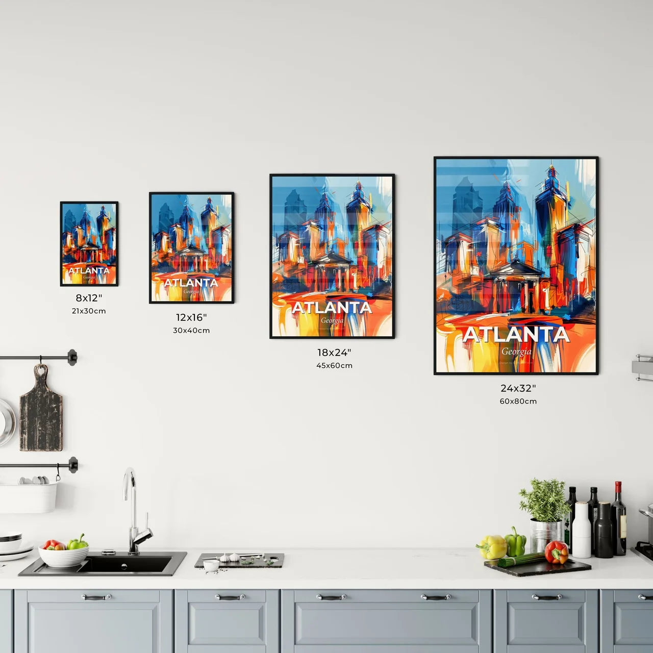 Vibrant Atlanta, Georgia Kitchen Art