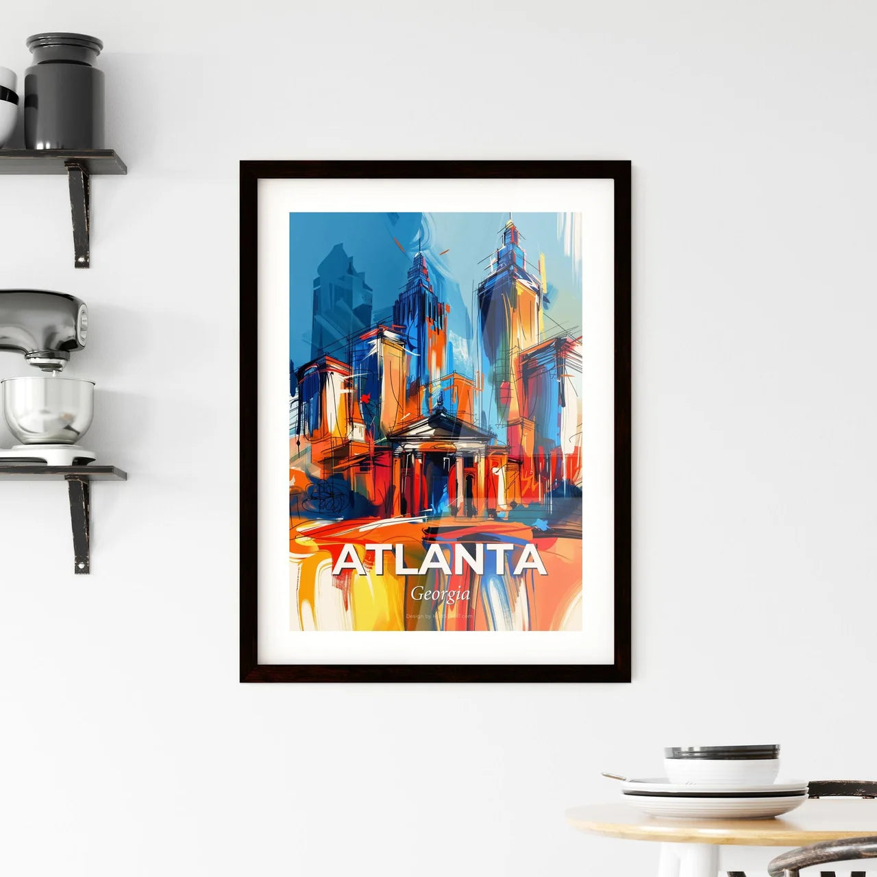 Vibrant Atlanta, Georgia Framed Print